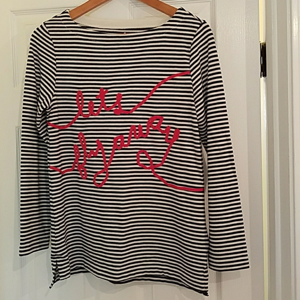 Kate Spade "Let's Fly Away" top